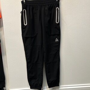 Reebok Black Athletic Pants with Zip Pockets